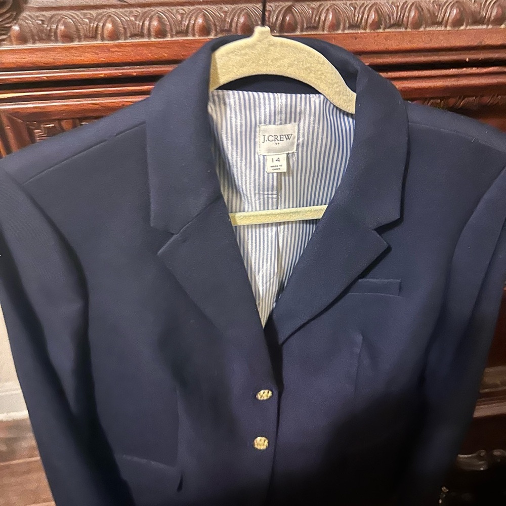 J. Crew Women's Classic Navy Blazer